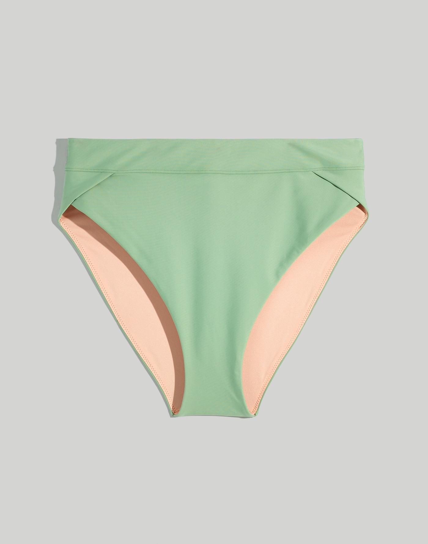 High-Rise Crossover Bikini Bottom Product Image