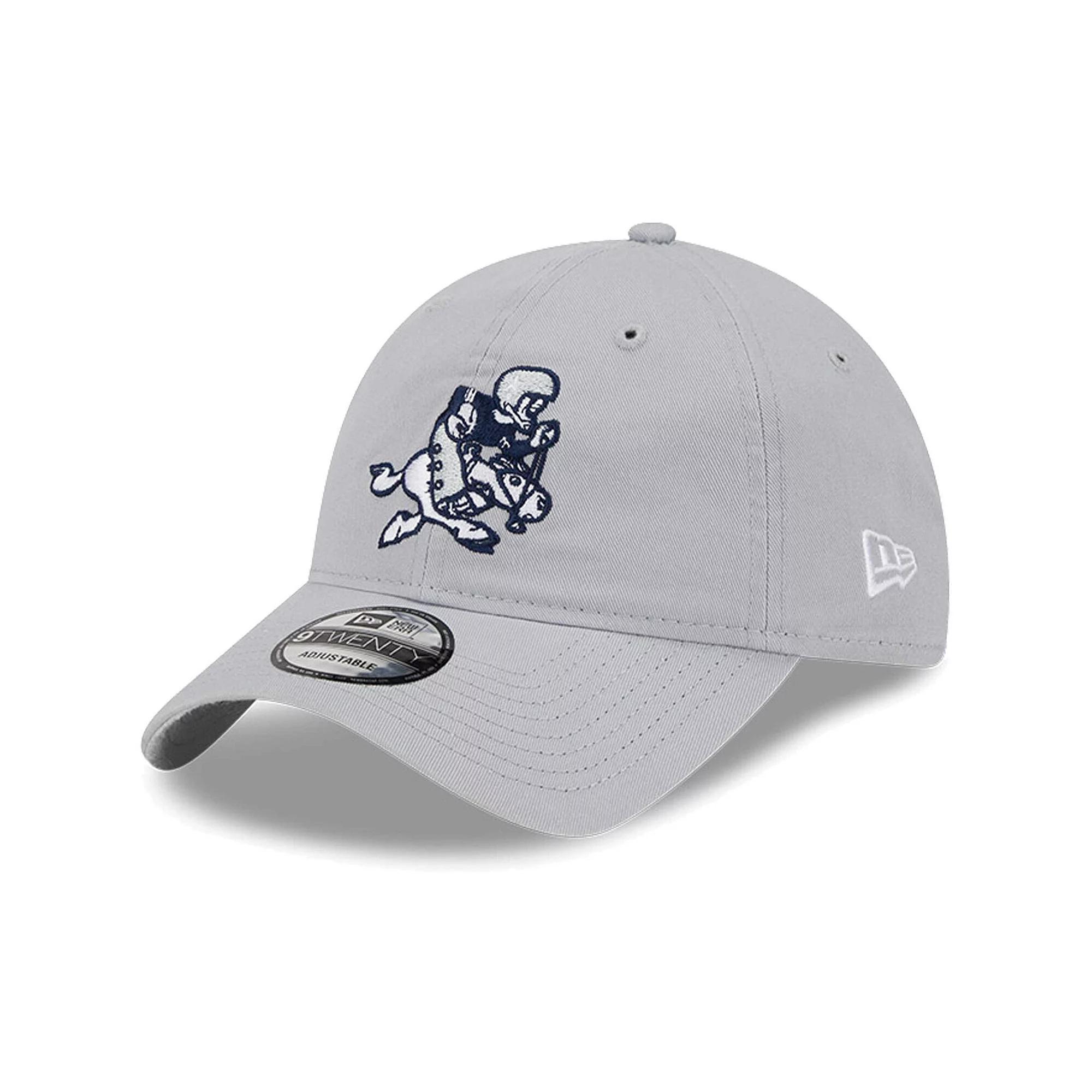 Men's New Era Gray Dallas Cowboys Retro Main Core Classic 2.0 9TWENTY Adjustable Hat, Grey Product Image