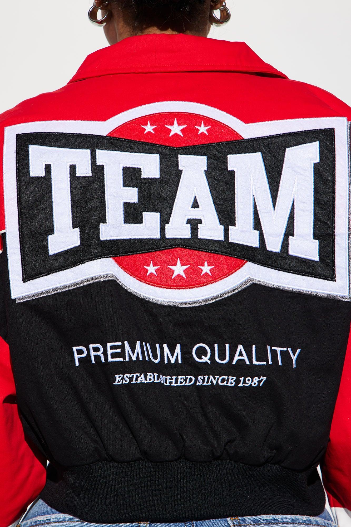 Need For Speed Bomber Jacket - Red/combo Female Product Image