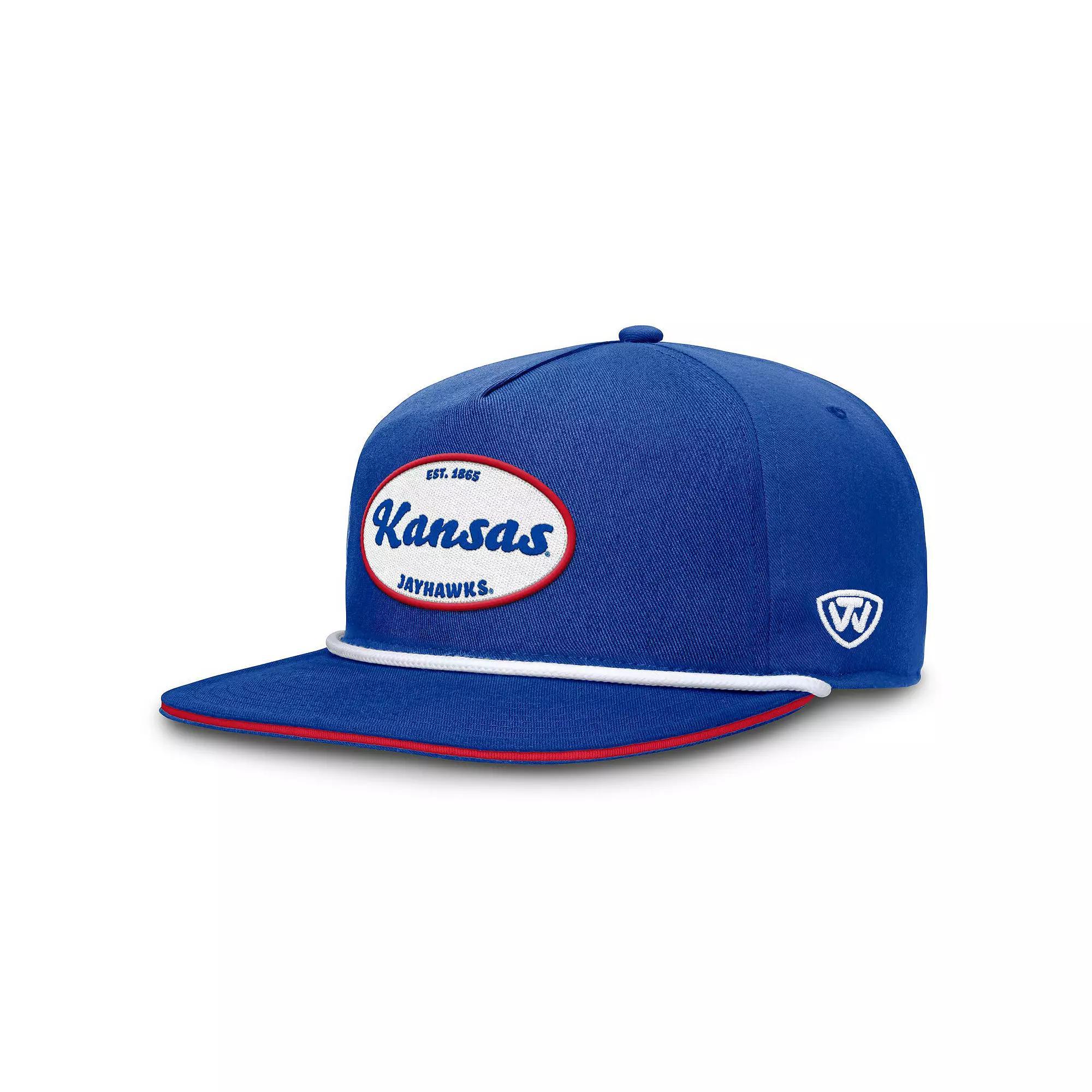 Men's Top of the World Royal Kansas Jayhawks Iron Golfer Adjustable Hat, Blue Product Image