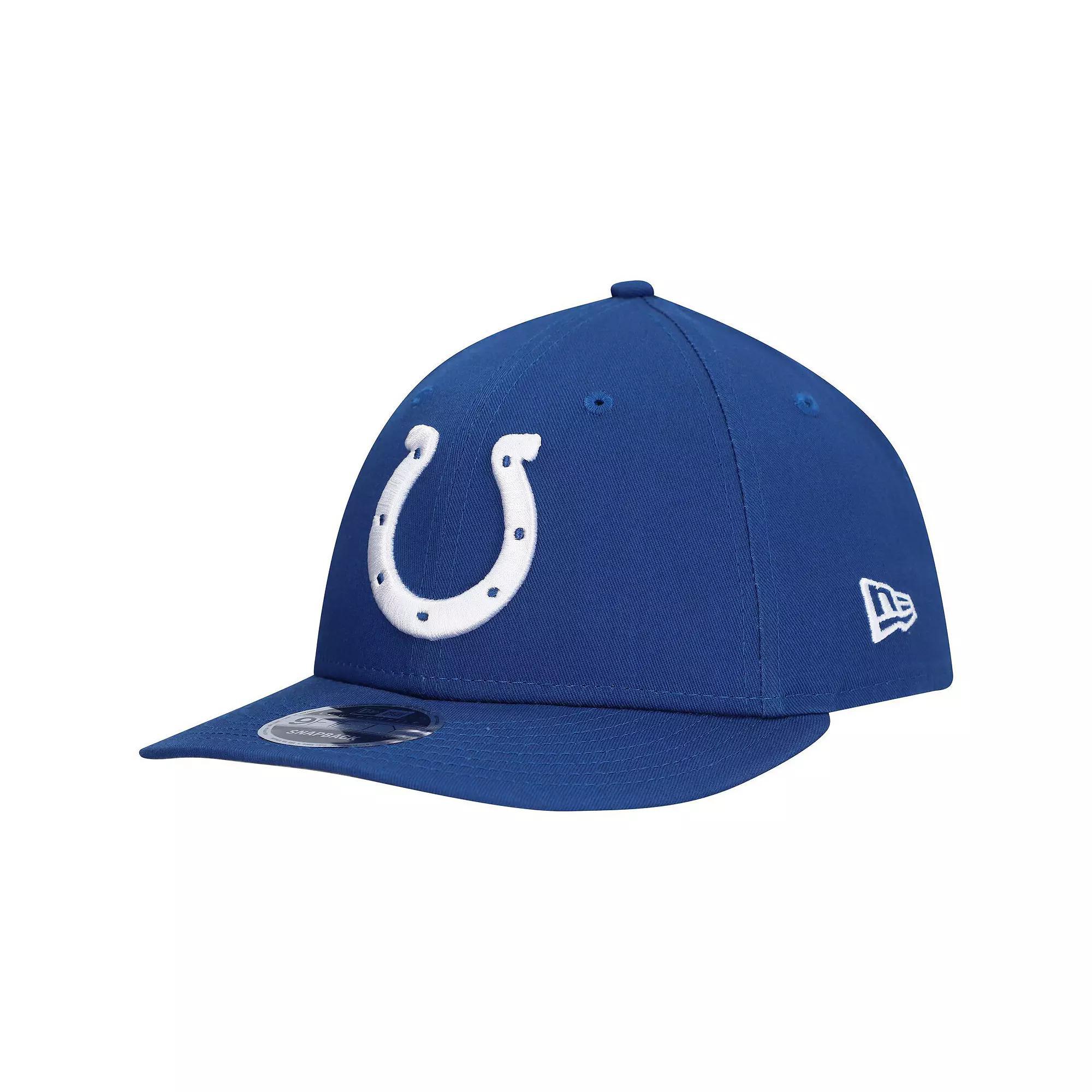 Men's New Era Royal Indianapolis Colts Main Low Profile 9FIFTY Snapback Hat, Blue Product Image