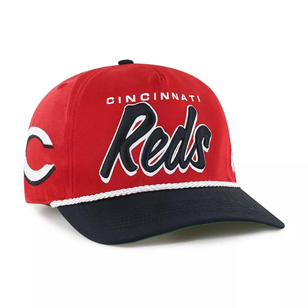 Men's '47 Red Cincinnati Reds Dropshadow Rope Hitch Adjustable Hat, Red Red Product Image