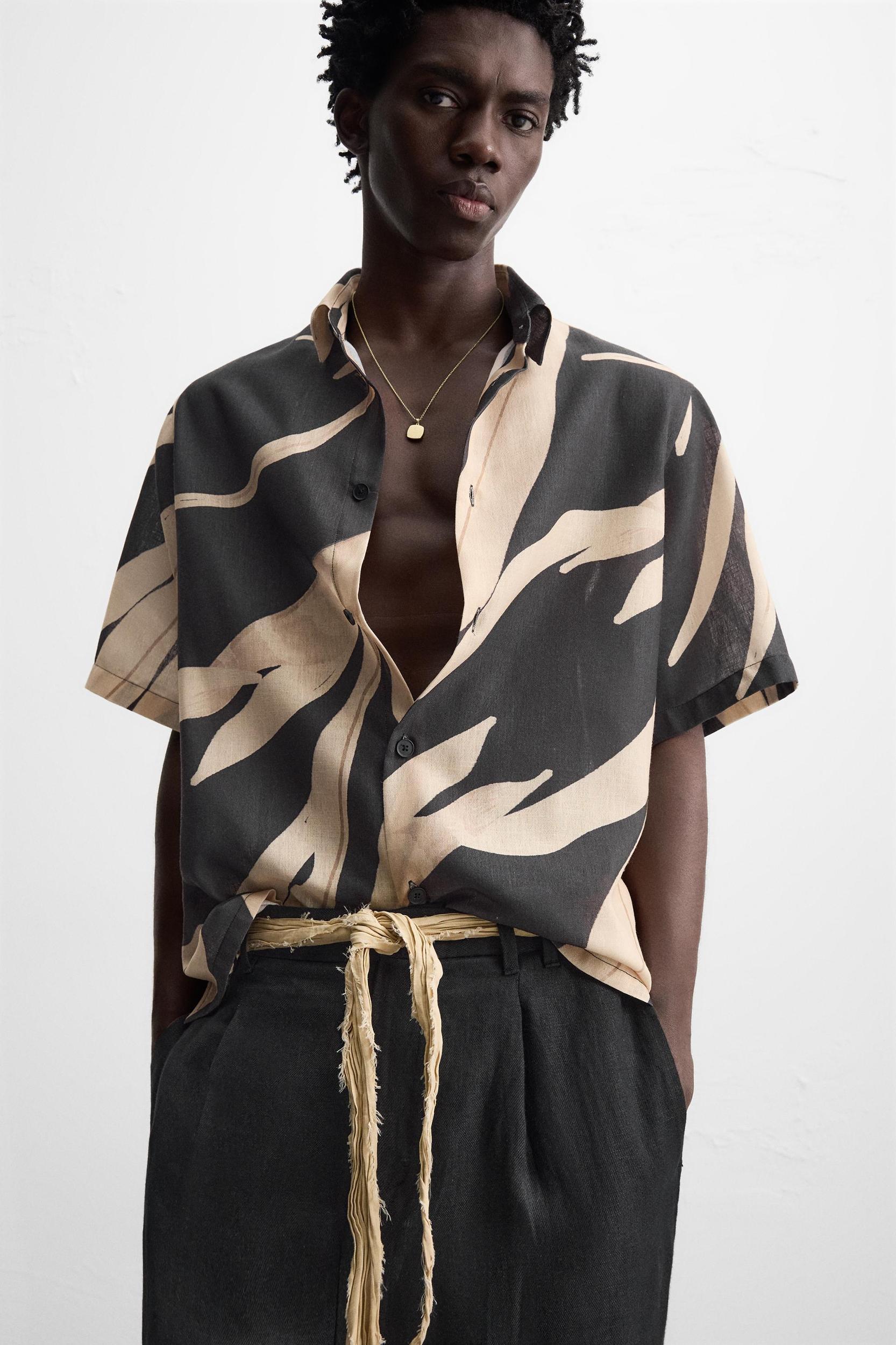 LEAF PRINT SHIRT Product Image