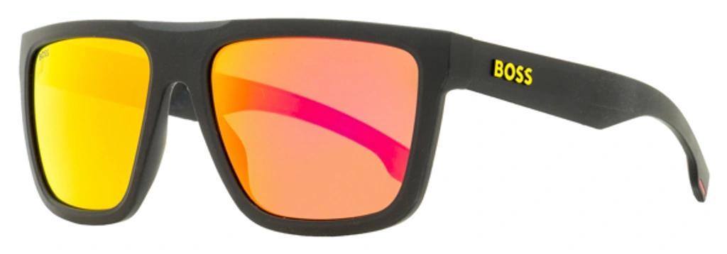 HUGO BOSS Men's Mirrored Sunglasses B1451s Pgcuz Matte Black 59mm In Multi Product Image