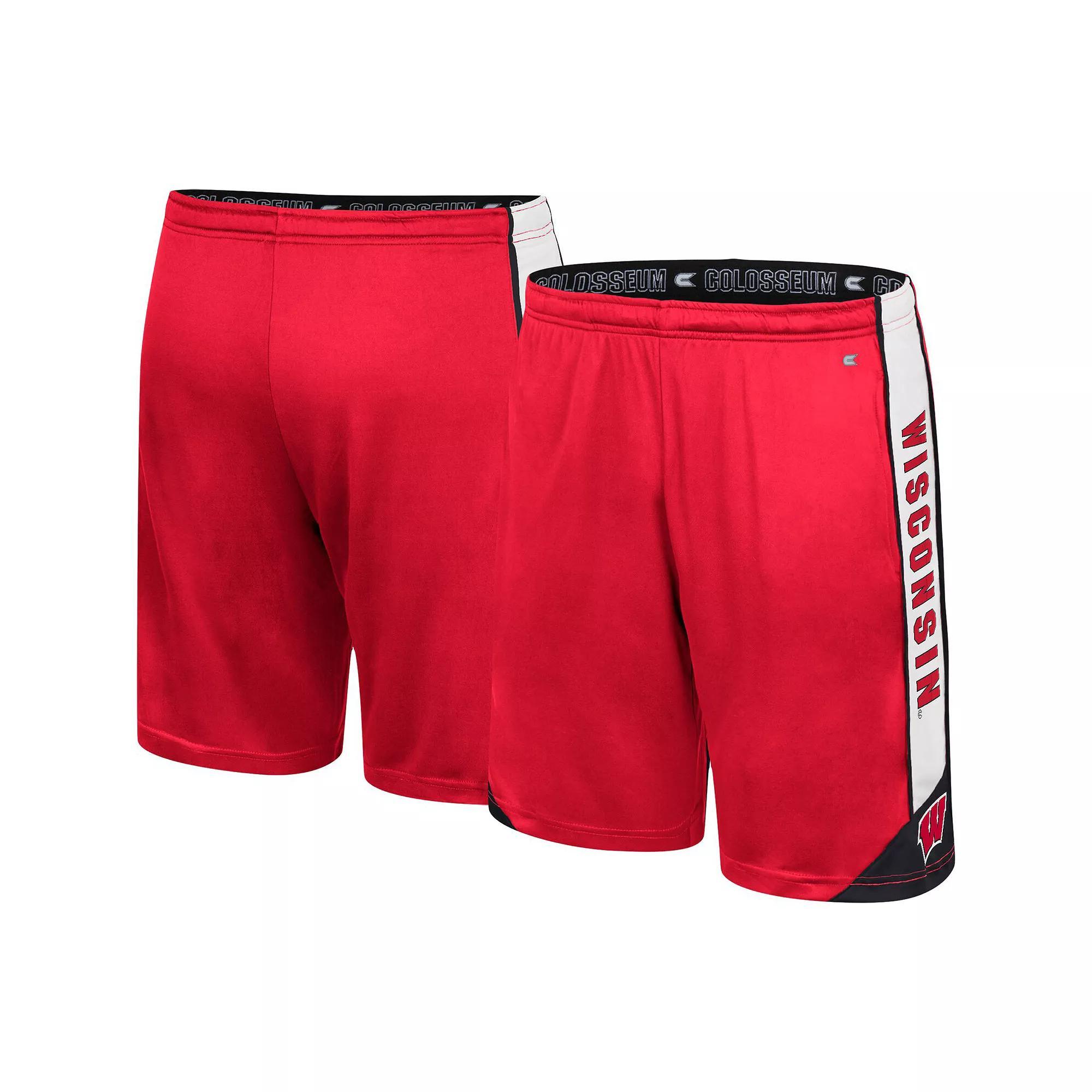 Men's Colosseum Red Wisconsin Badgers Haller Shorts,  Product Image