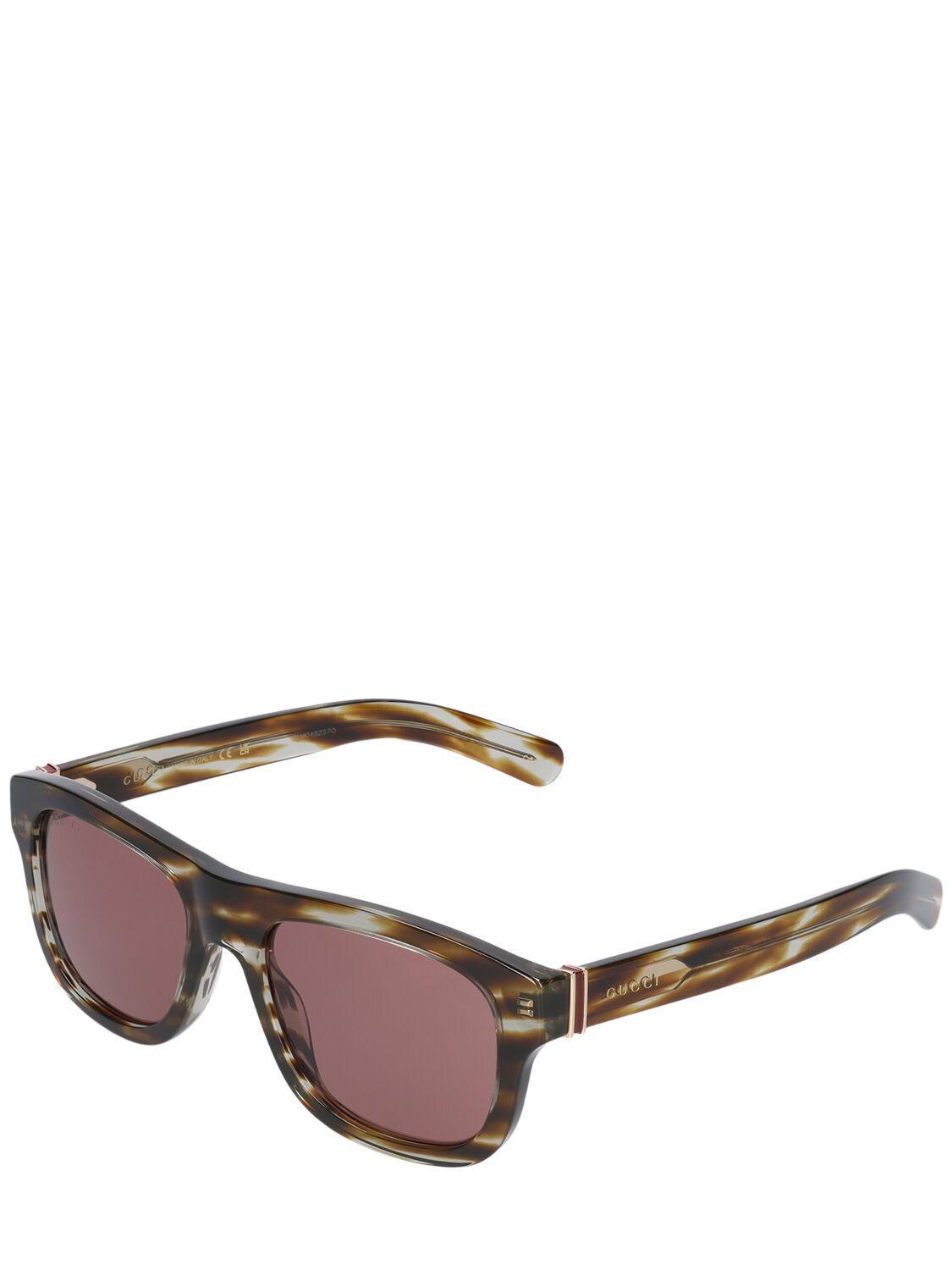 Gg1509s Acetate Oval Frame Sunglasses In Havana Product Image