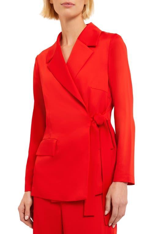 Misook Side Tie Notched Collar Blazer Product Image