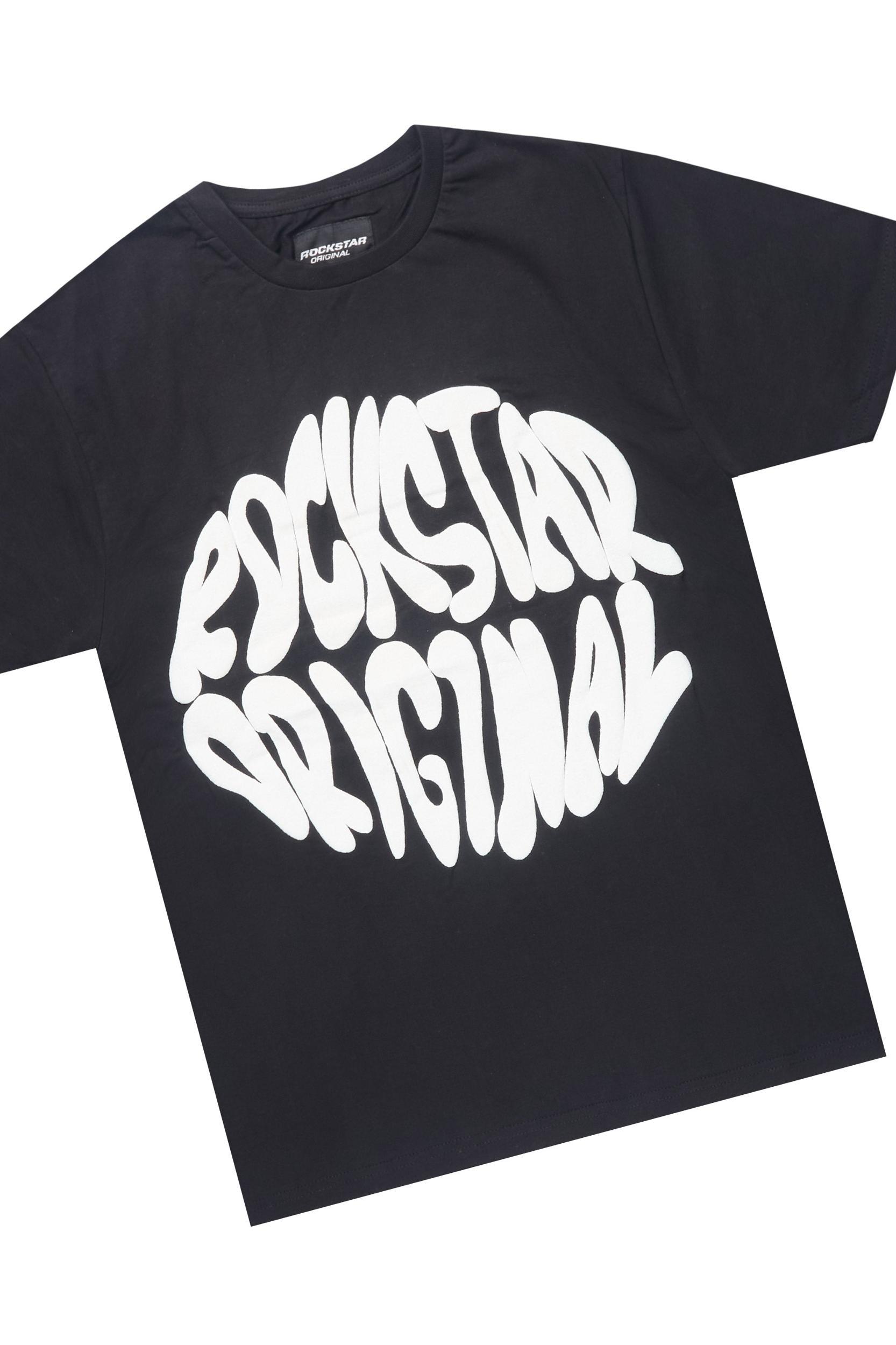 Thierry Black T-Shirt/Stacked Flare Track Set Male Product Image