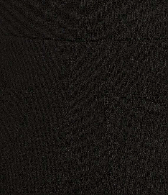 Intro Bella Double Knit Ponte Slimming Waist Pull-On Boot Leg Pants Product Image