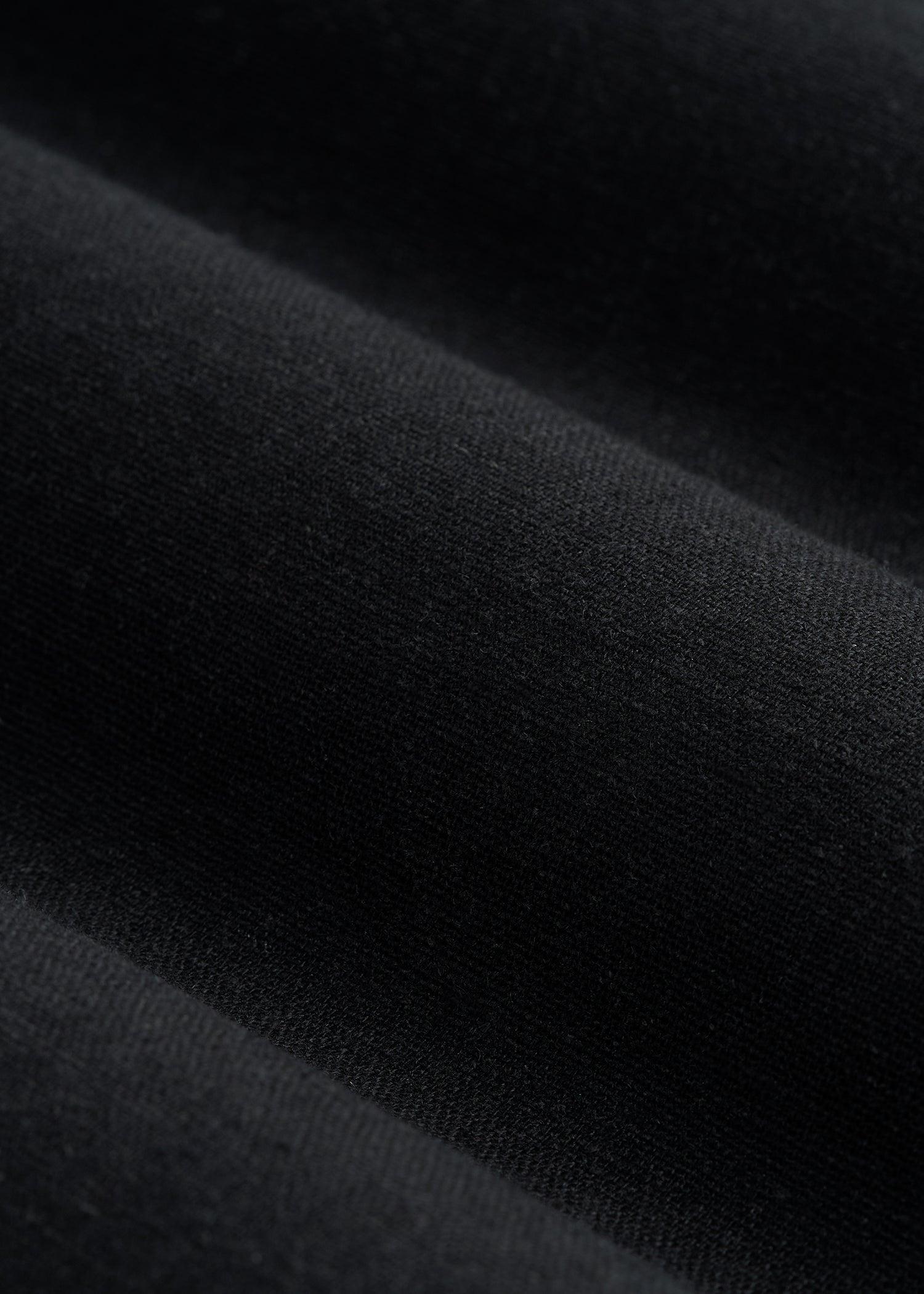 Pull On Wide Leg Linen Pants for Tall Women in Black Female Product Image