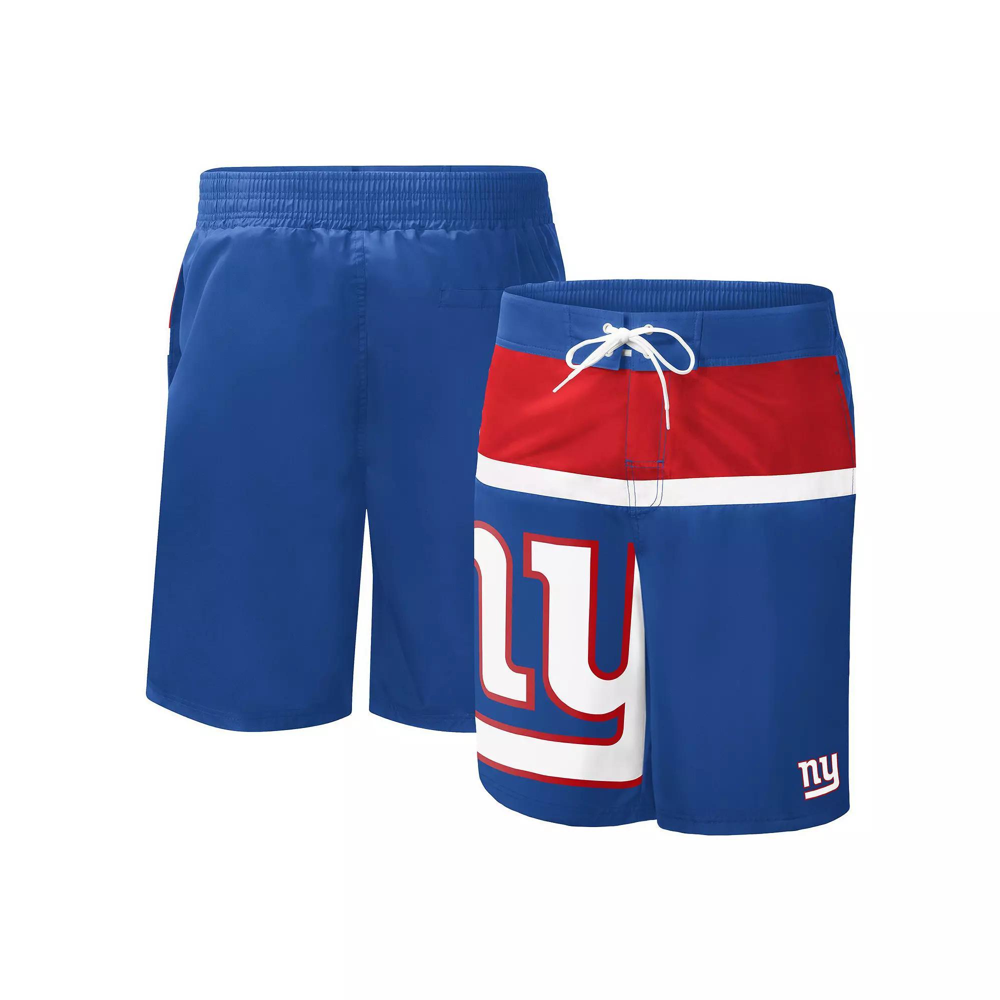 Men's G-III Sports by Carl Banks Royal New York Giants Sea Wind Swim Trunks,  Product Image