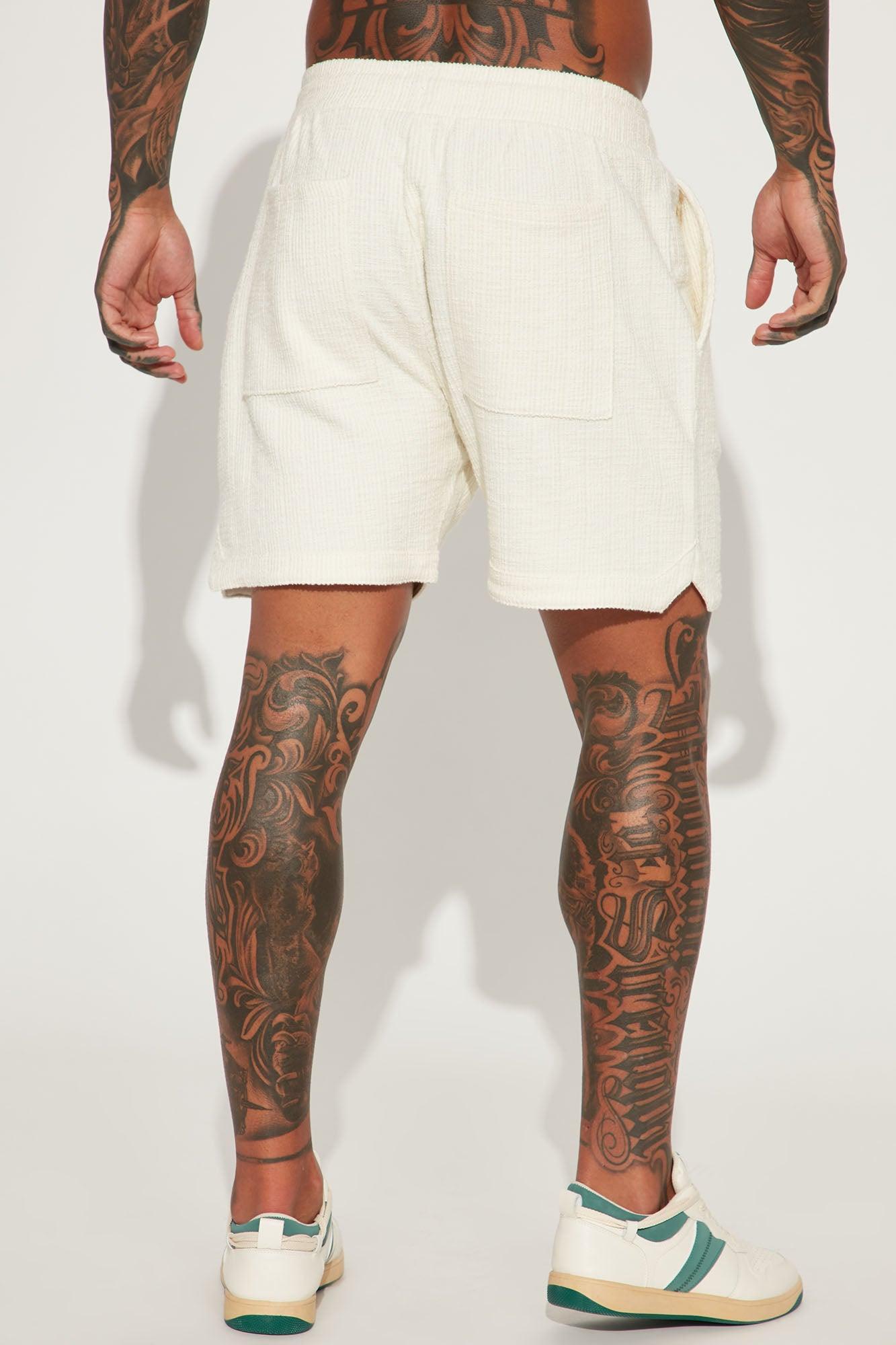 Dean Textured Short - Cream Product Image
