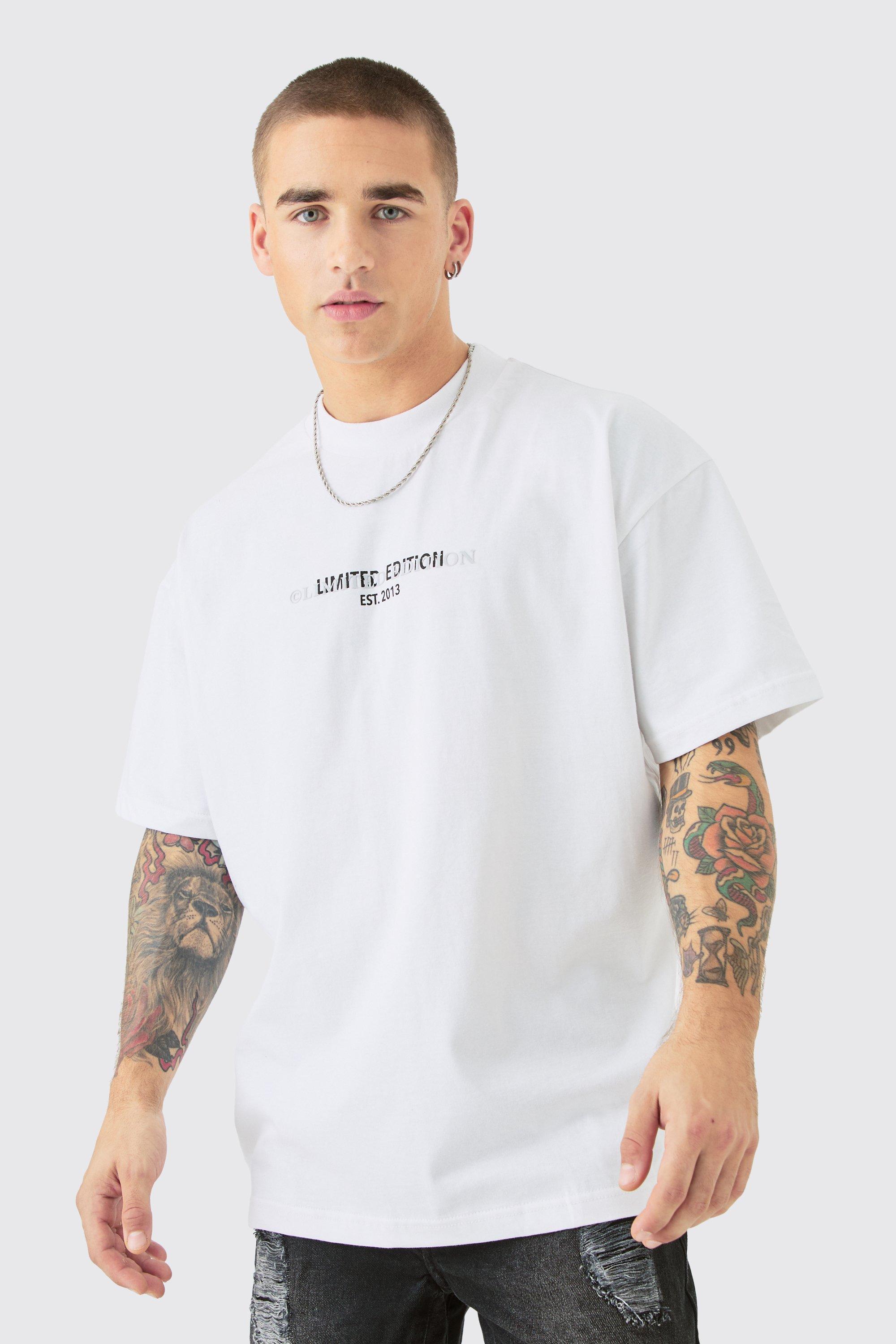 Mens Oversized Limited Edition Heavyweight T-shirt - White Product Image