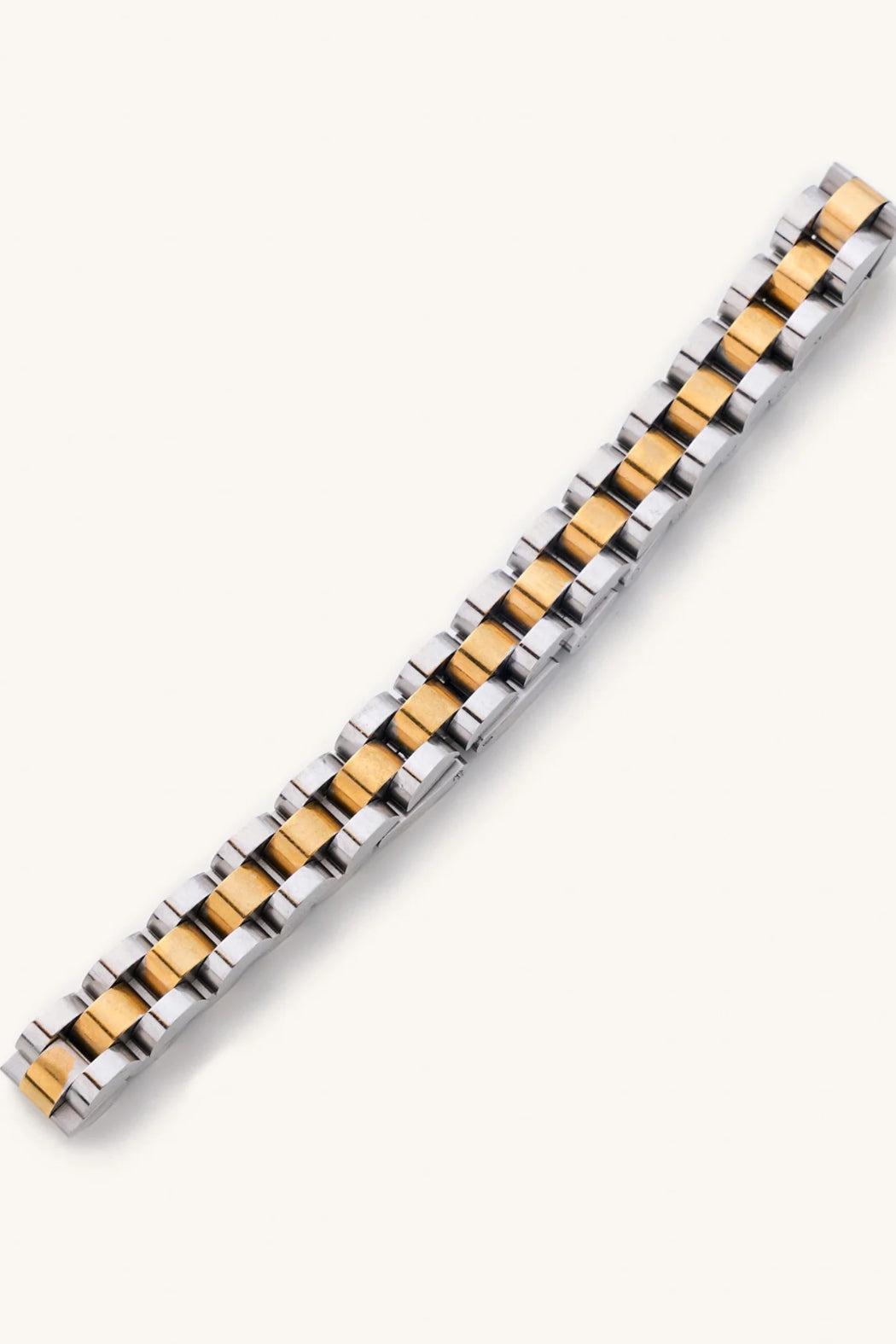 Two Toned Watch Band Bracelet Product Image