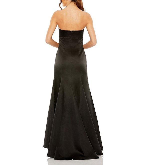 Mac Duggal Strapless Sleeveless Bow Bodice Mermaid Gown Product Image