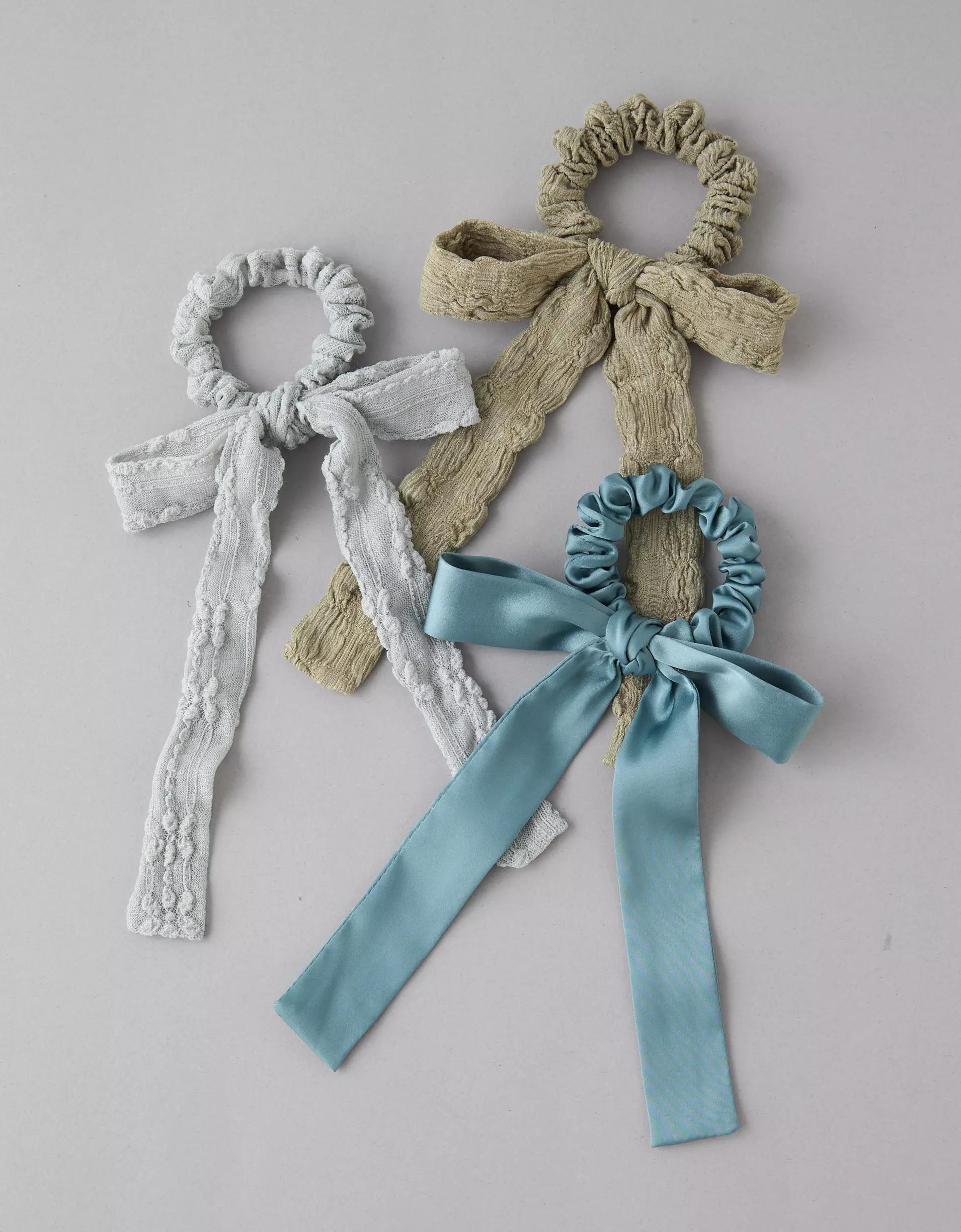 AE Bow Scrunchie 3-Pack Product Image