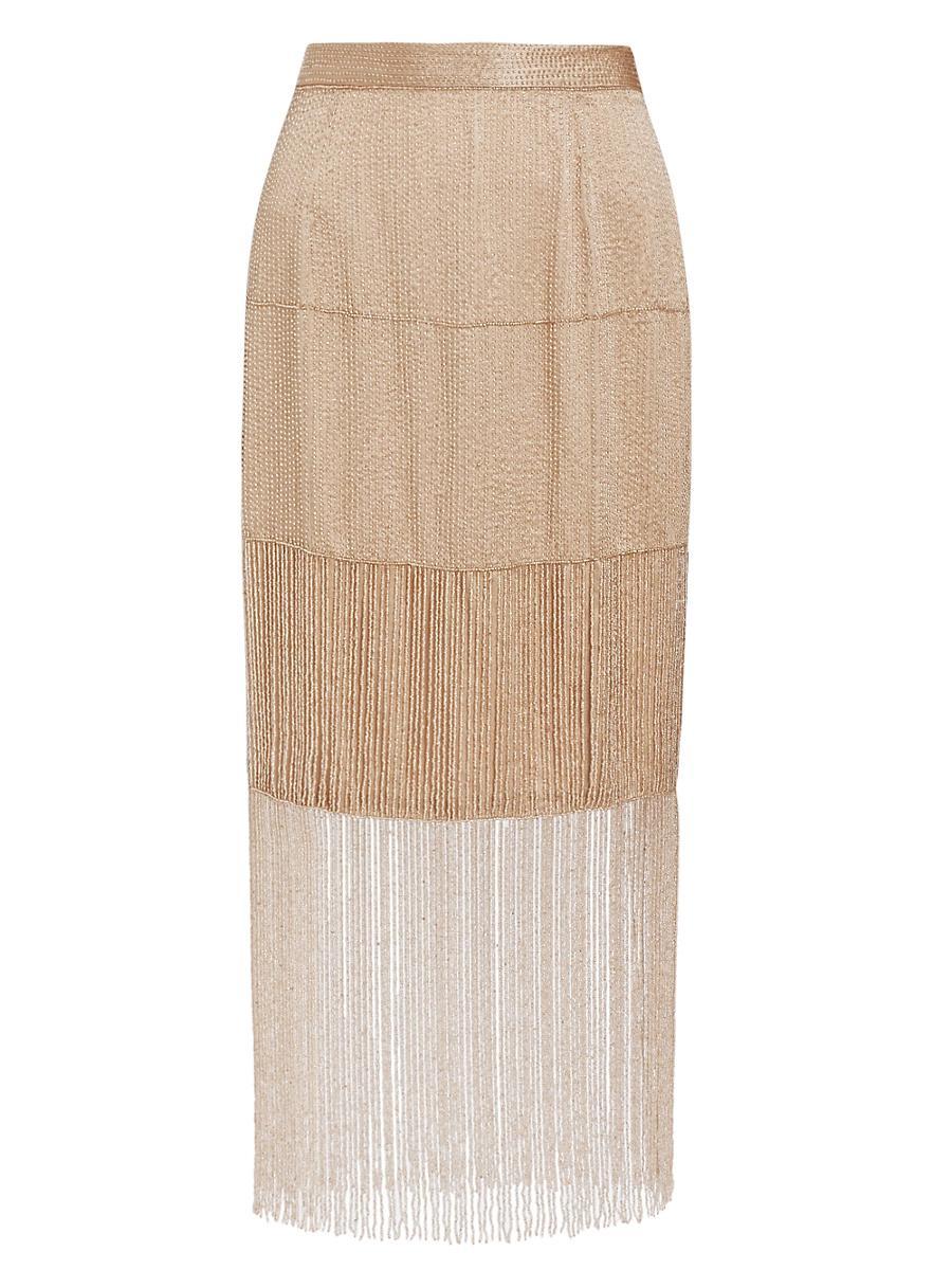 Womens Paltrow Beaded Midi-Skirt Product Image