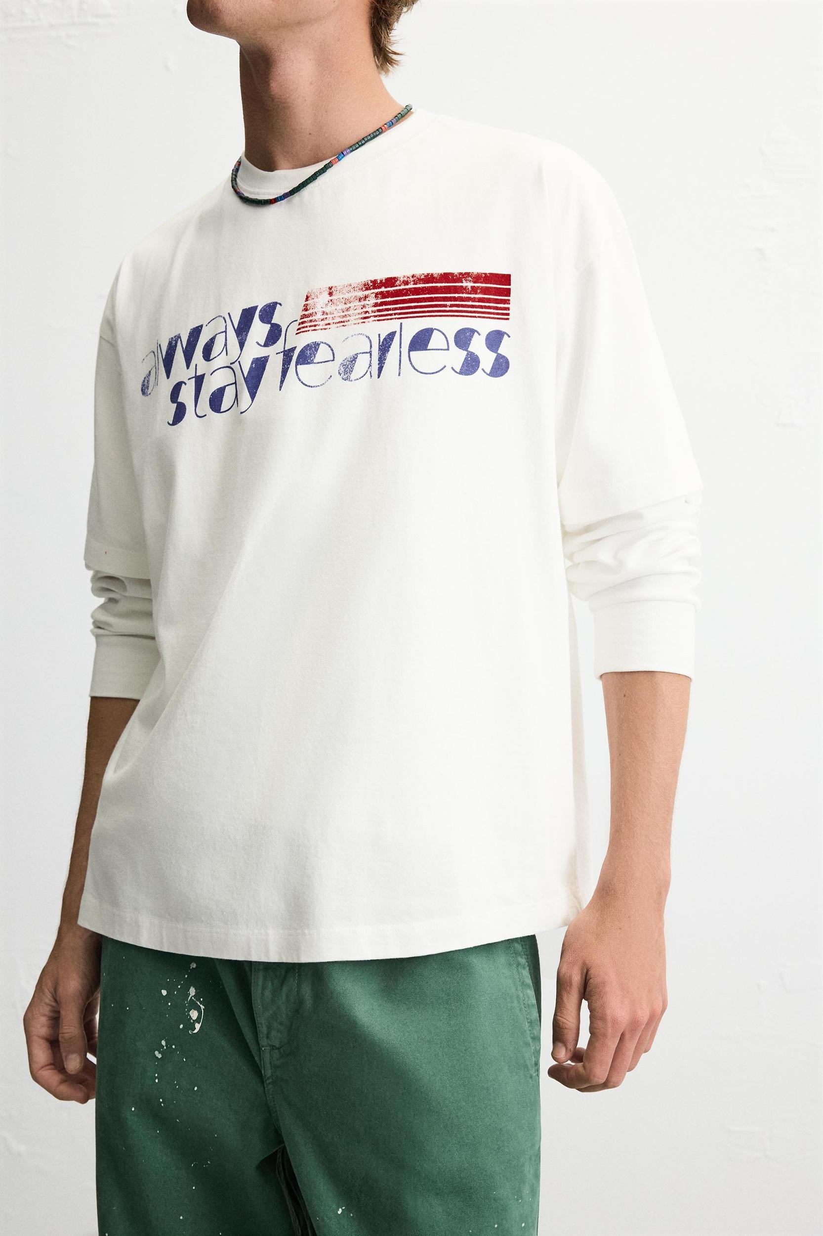 TEXT PRINT T-SHIRT Product Image