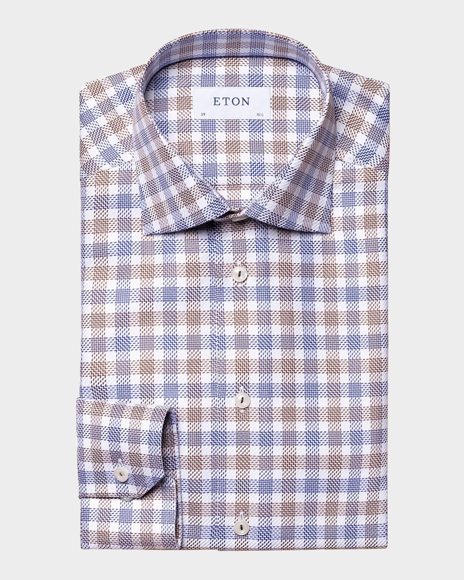 Mens Classic-Fit King Twill Check Button-Front Shirt Product Image