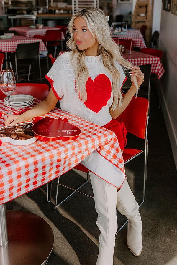 Love At First Sight Knit Sweater Top Product Image