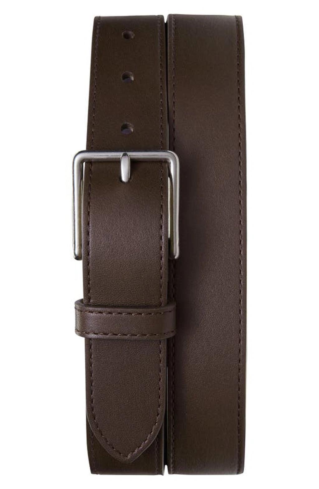 SHINOLA Leather Belt In Brown Product Image