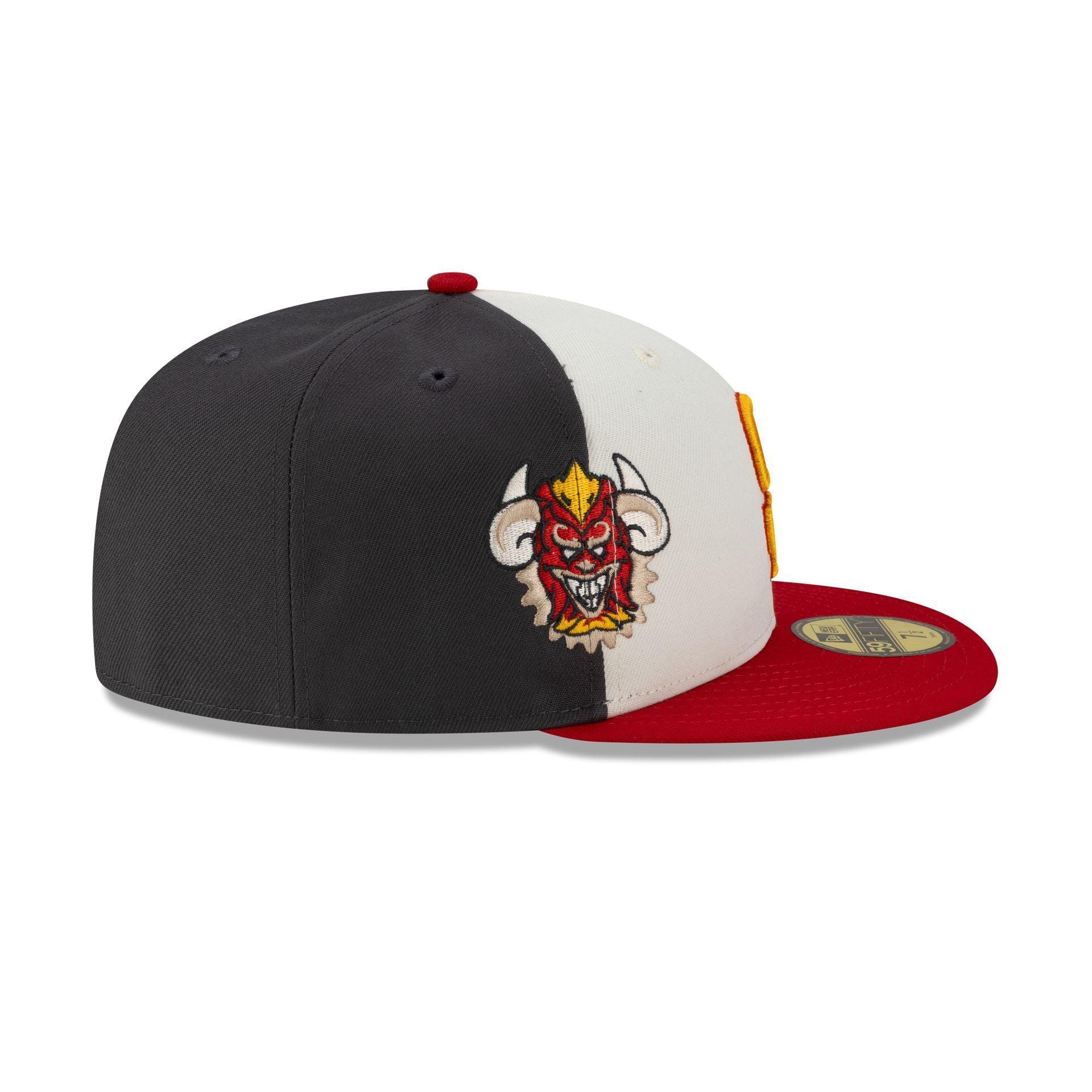 Myrtle Beach Pelicans Theme Night Navy Sidepatch59FIFTY Fitted Hat Male Product Image