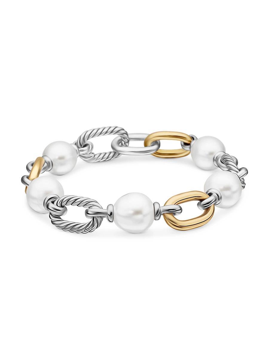 Womens DY Madison Pearl Chain Bracelet in Sterling Silver Product Image