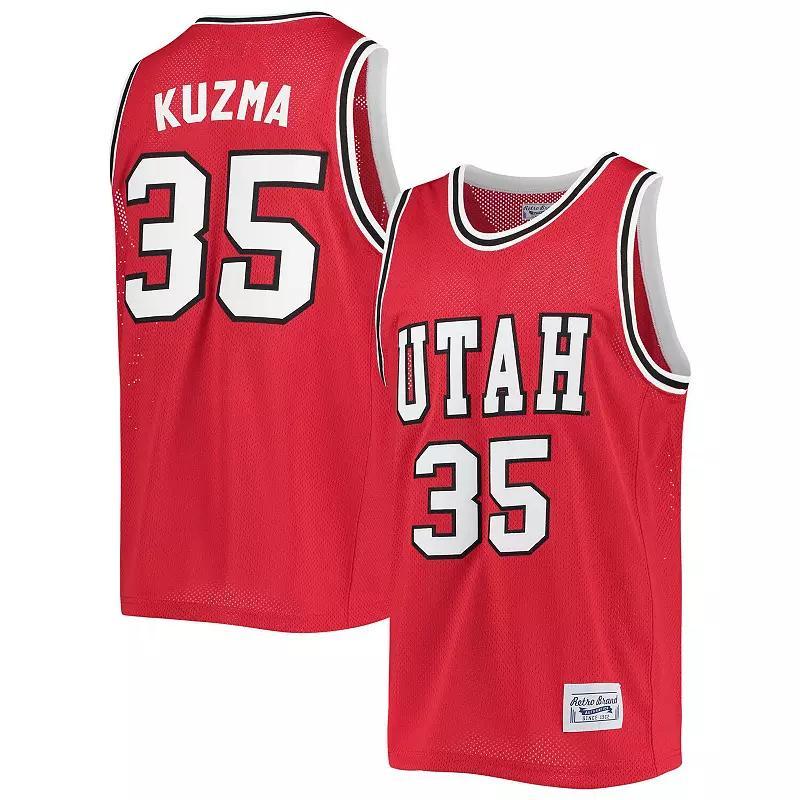 Men's Original Retro Brand Kyle Kuzma Red Utah Utes Commemorative Classic Basketball Jersey, Size: Small, Ute Red Product Image