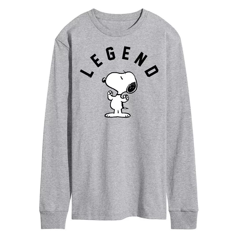 Men's Peanuts Legend Long Sleeve Graphic Tee,  Product Image