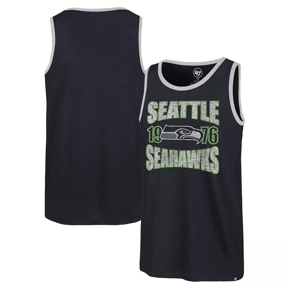 Men's '47 College Navy Seattle Seahawks Upload Franklin Tank Top, Size: Medium, Blue Product Image