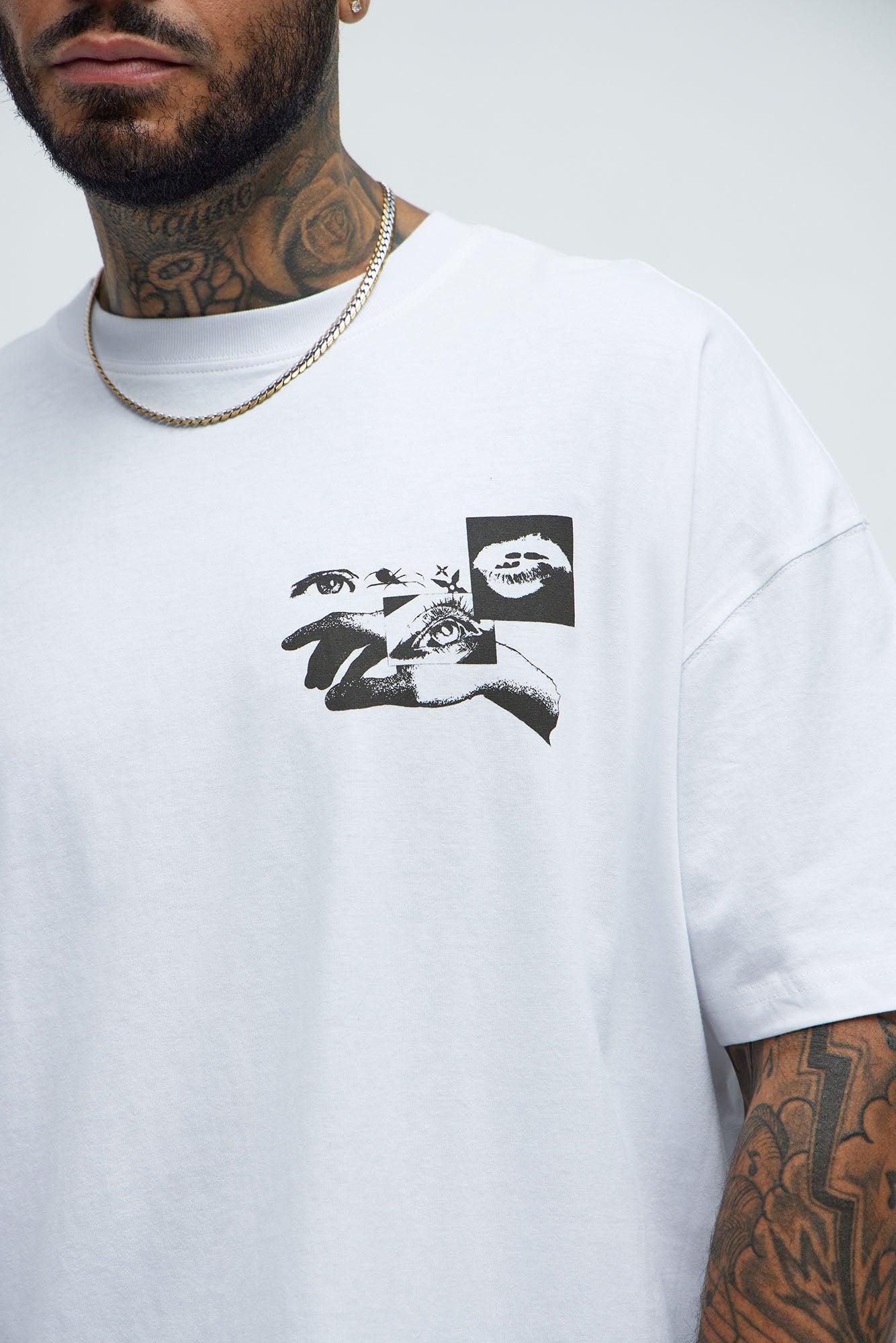 Handy Oversized Short Sleeve Tee - White Product Image