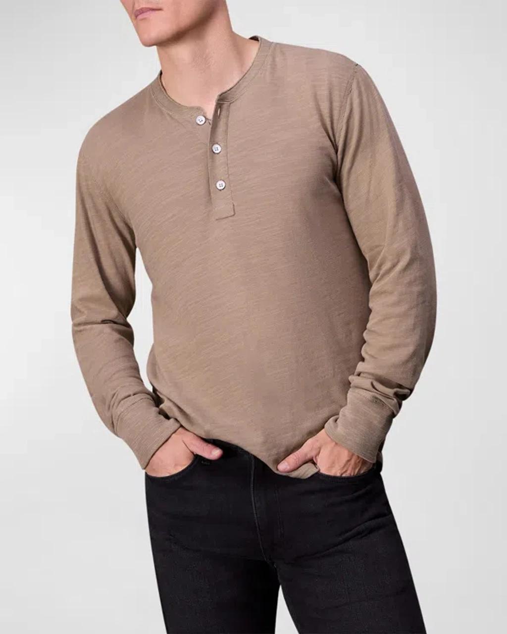 Mens Classic Flame Henley Shirt Product Image