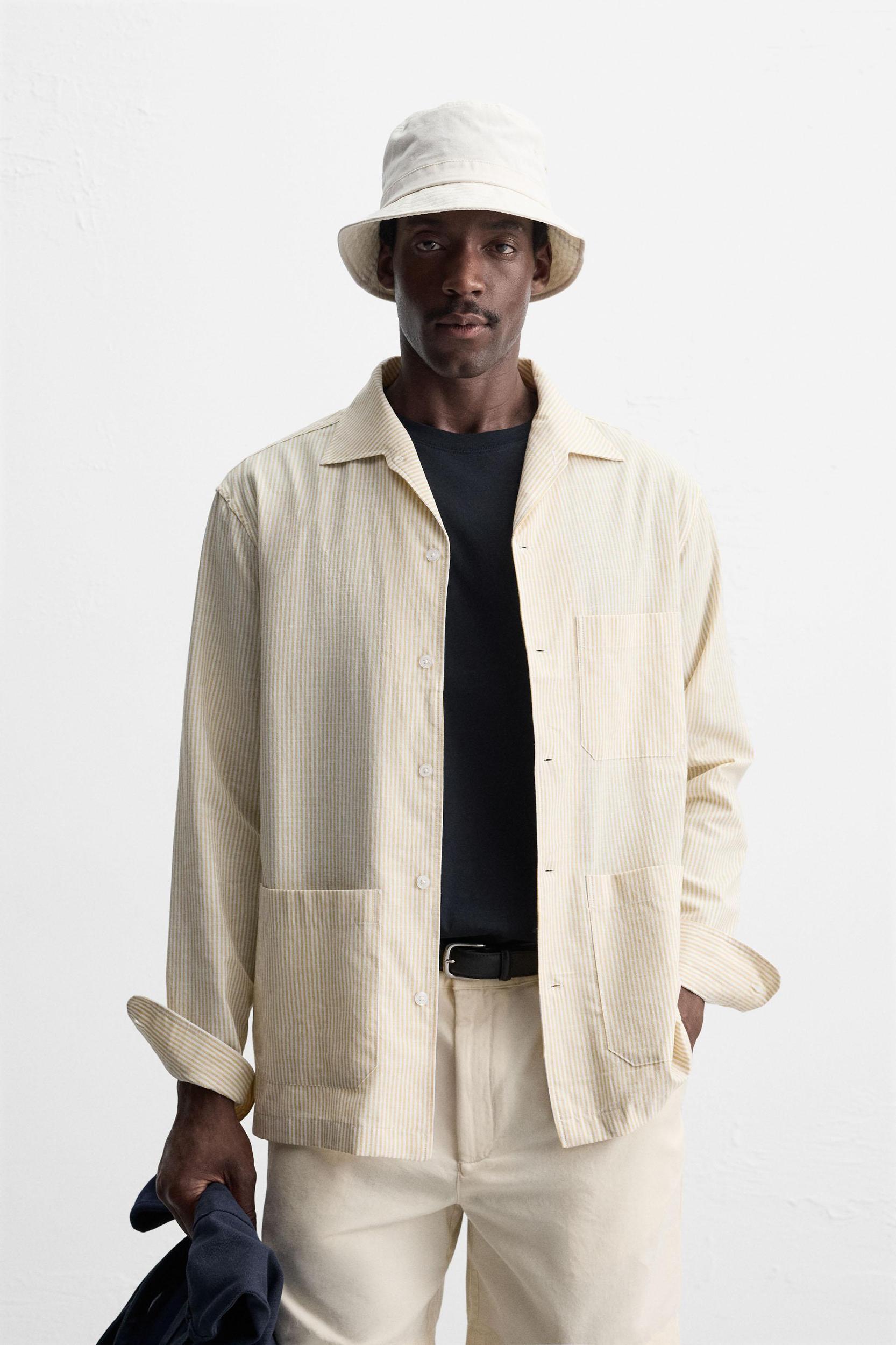 STRIPED OVERSHIRT Product Image