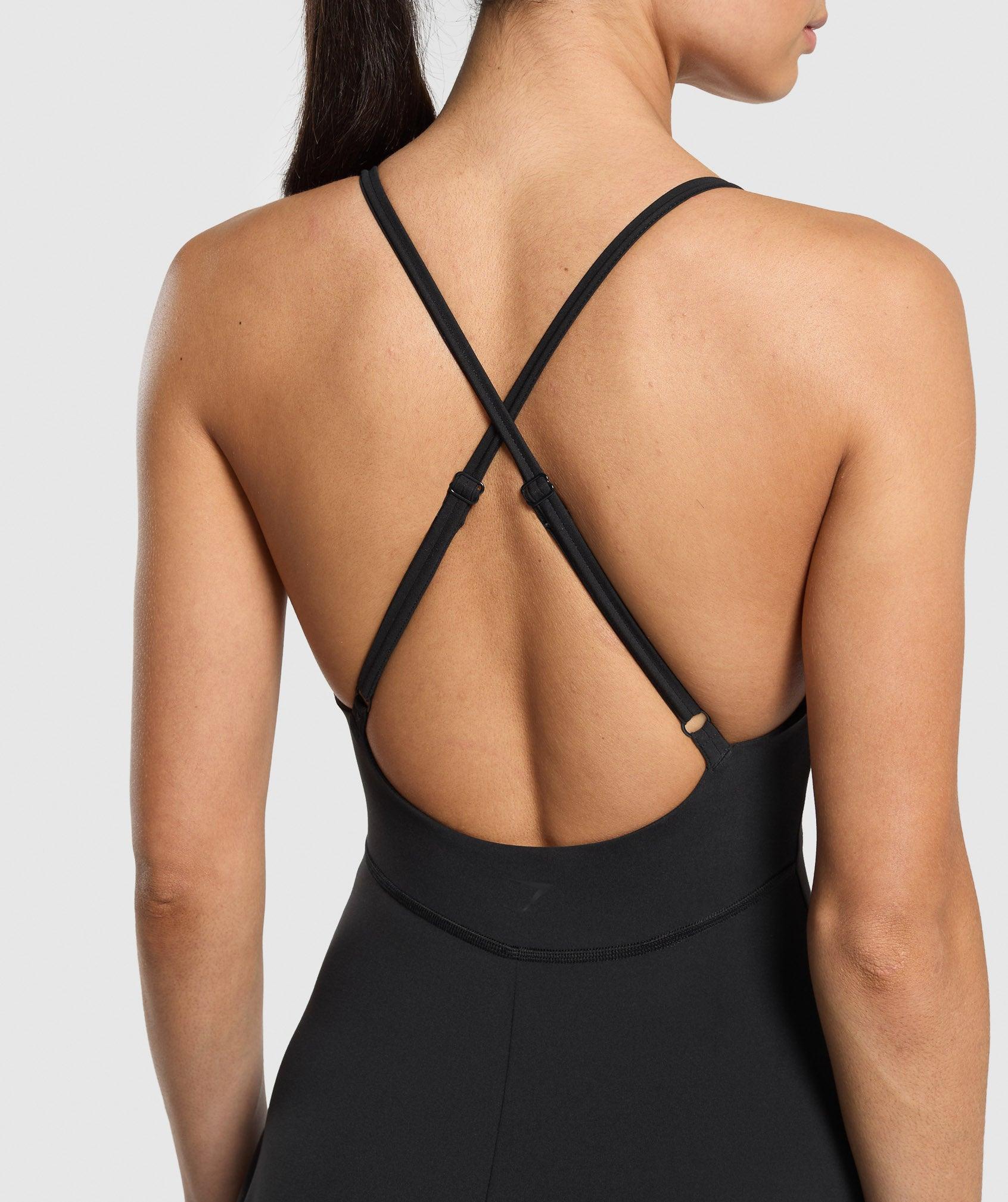 Gymshark Strappy 2-in-1 Dress - Black Female Product Image