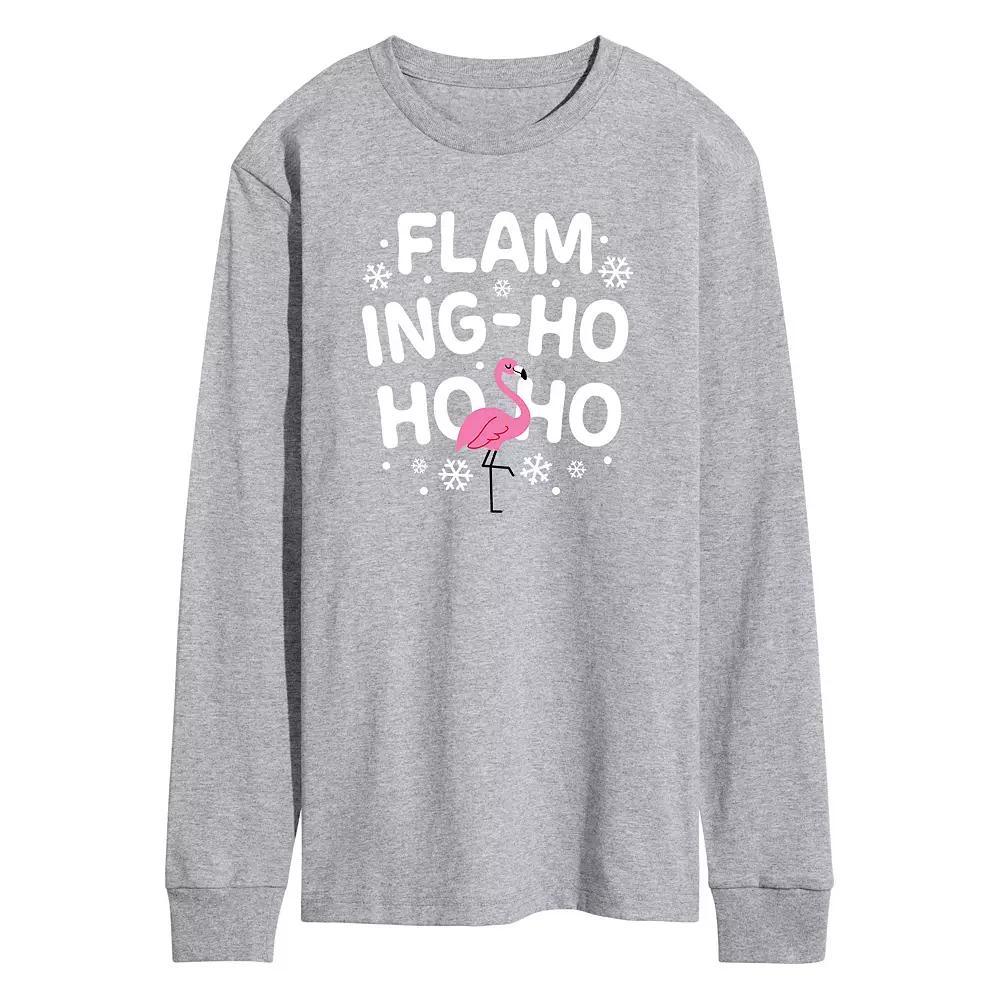 Men's Ho Ho Ho Long Sleeve Graphic Tee,  Product Image