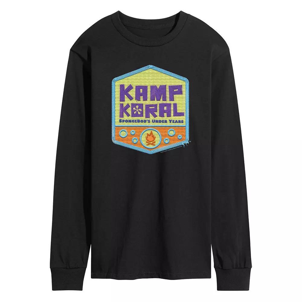 Men's SpongeBob SquarePants Kamp Koral Long Sleeve Graphic Tee, Size: XL, Blue Product Image