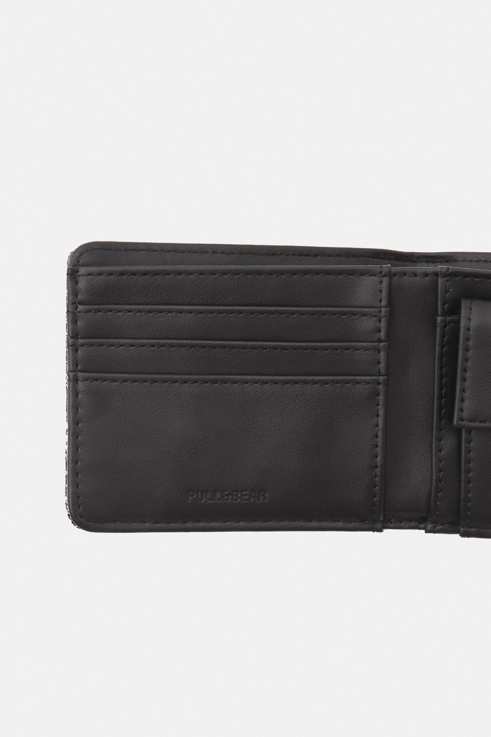 Faded leather effect wallet Product Image