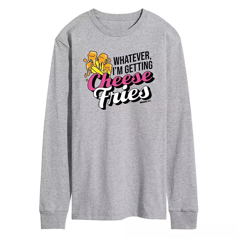 Men's Mean Girls Cheese Fries Long Sleeve Graphic Tee,  Product Image