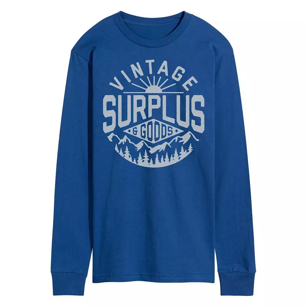 Men's Vintage Surplus Goods Graphic Tee, Size: Medium, Blue Product Image