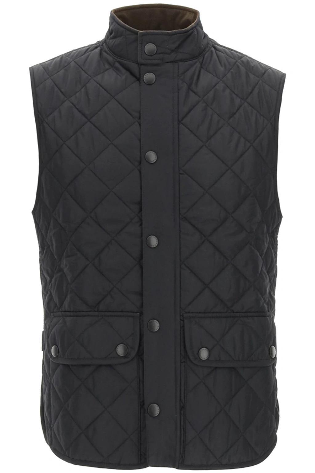 BARBOUR Lowerdale Quilted Cotton Vest In Navy Product Image