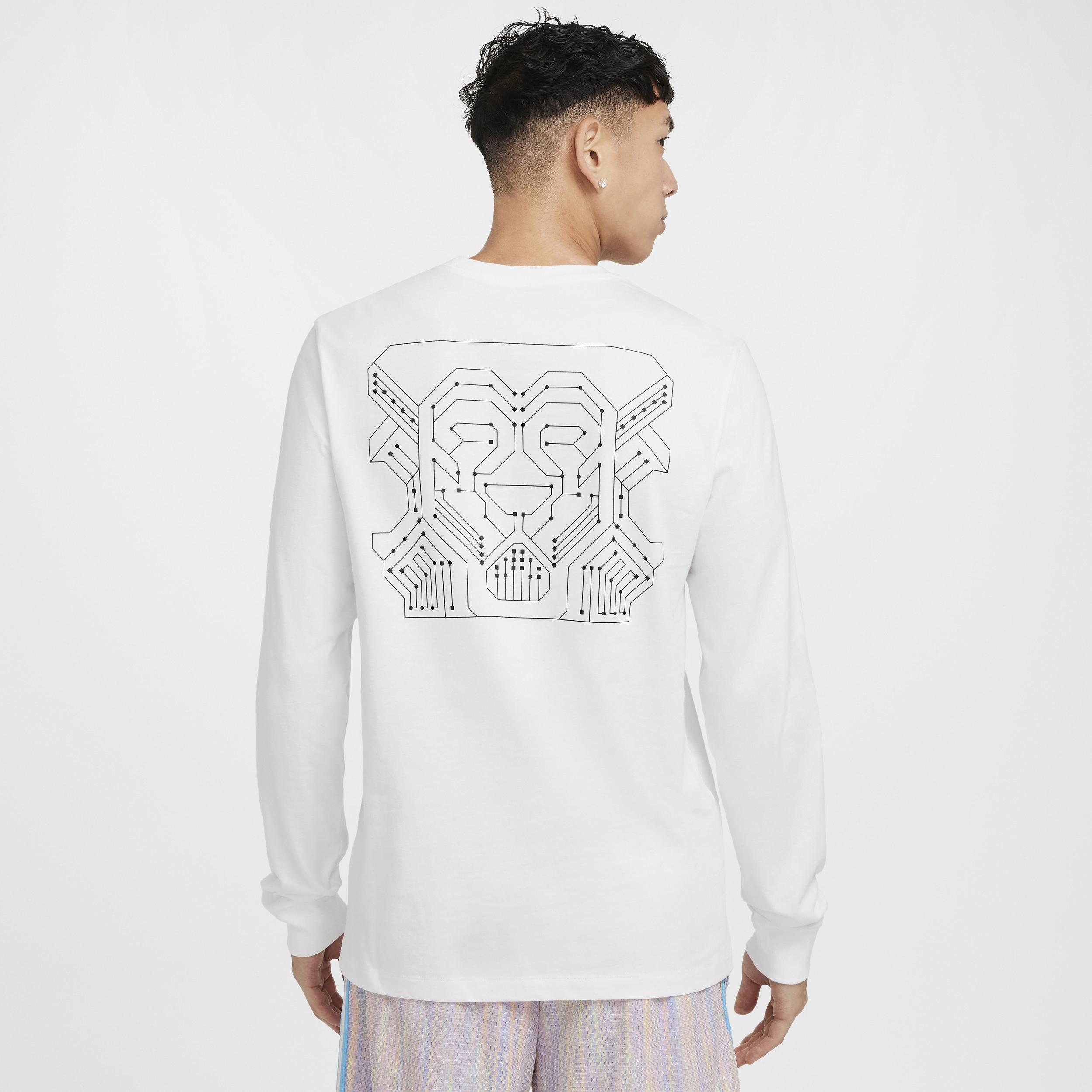 Nike Mens LeBron Max90 Long-Sleeve Basketball T-Shirt | HF6191-100 Product Image