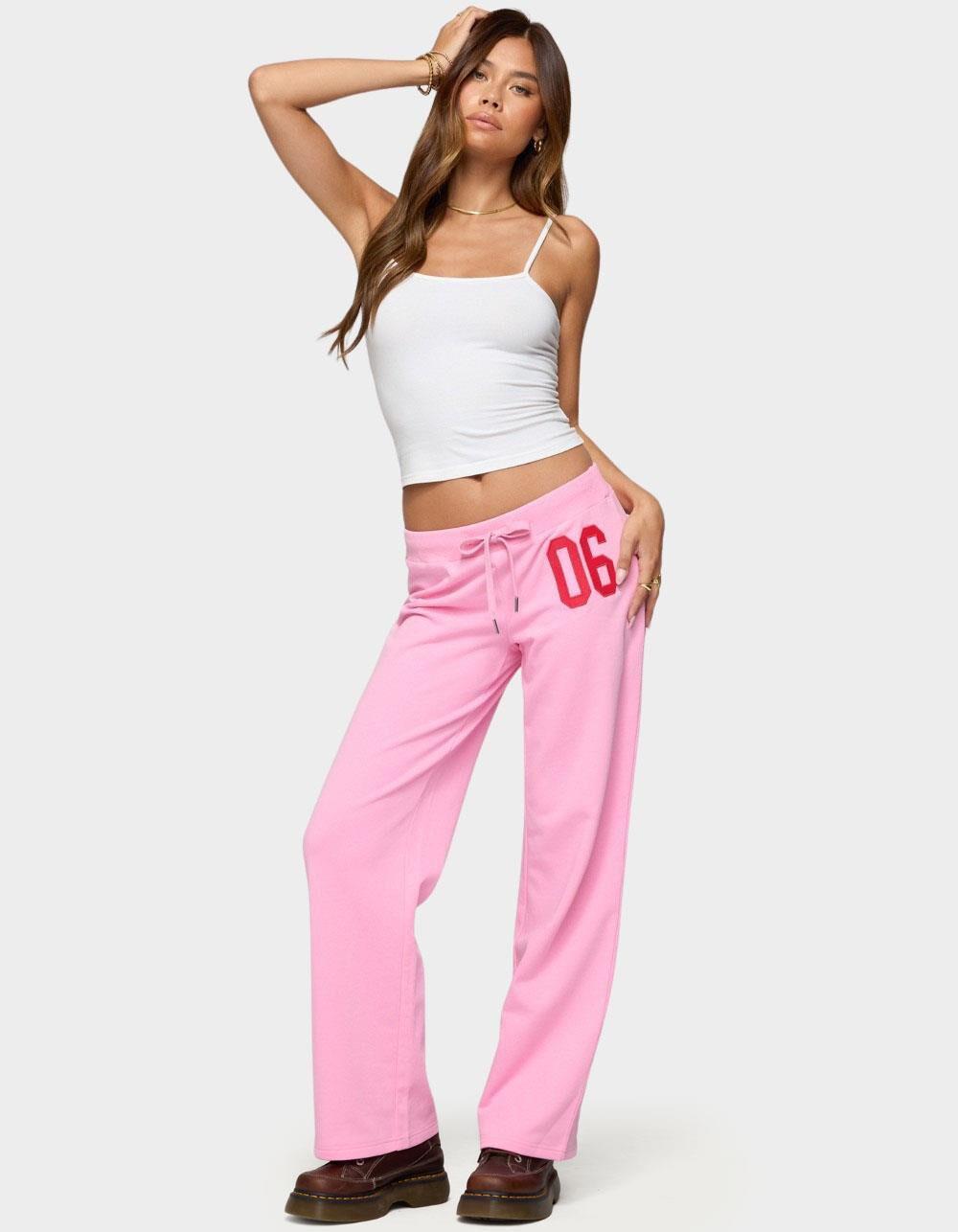 EDIKTED 06 Sweatpants - PINK Product Image