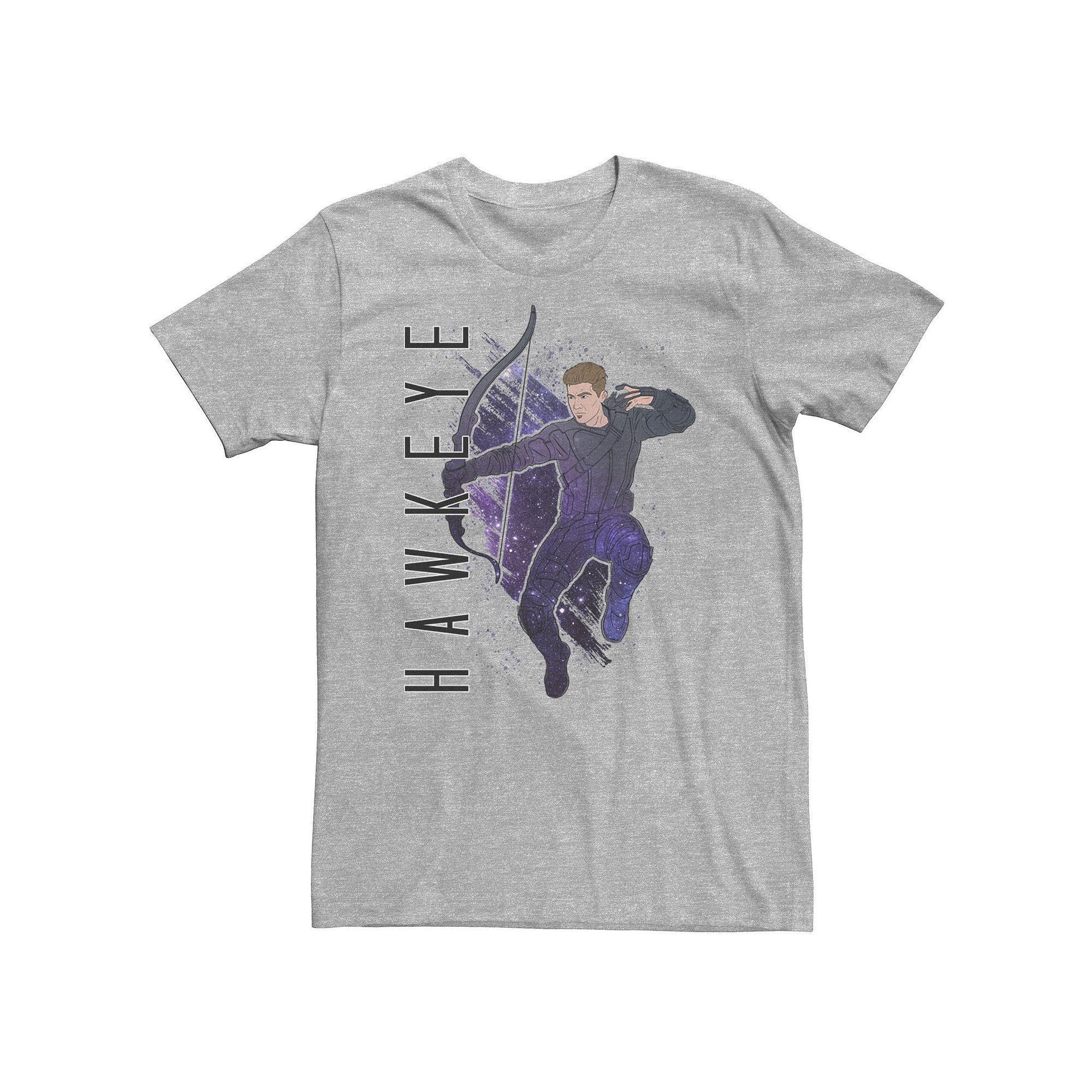 Big & Tall Marvel Avengers Endgame Hawkeye Galaxy Painted Tee, Men's,  Product Image