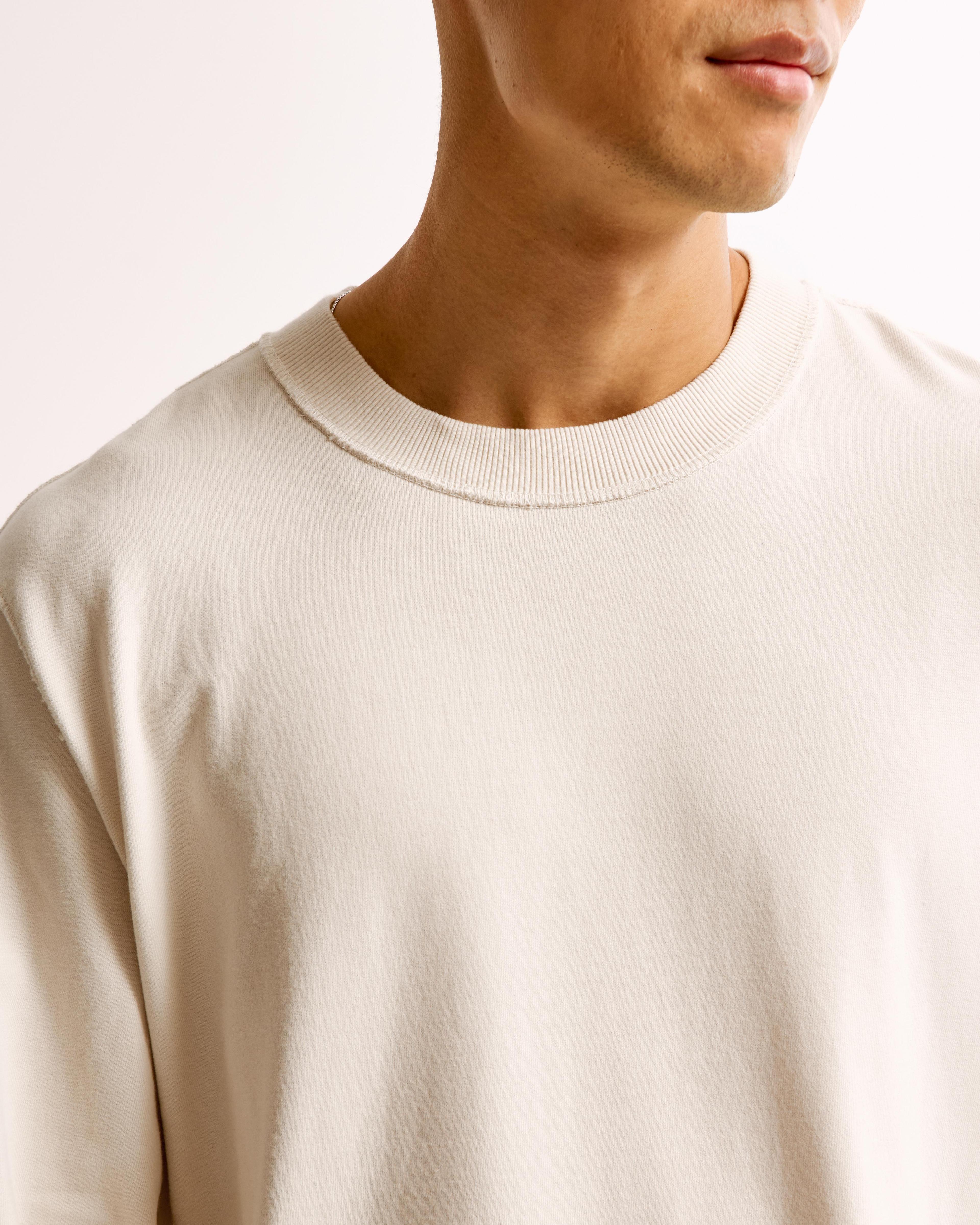 Long-Sleeve Premium Heavyweight Cropped Tee Product Image