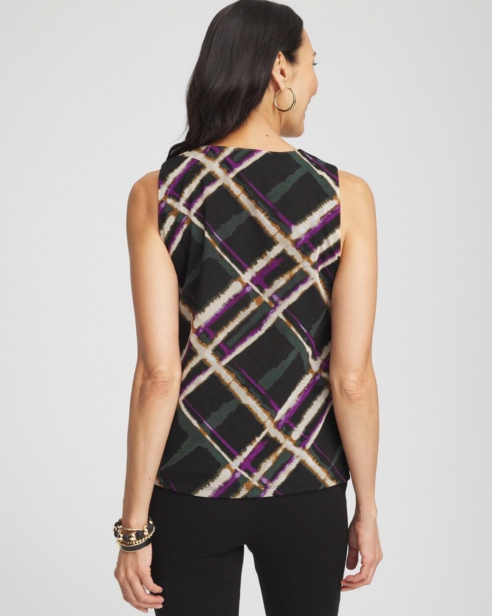 Plaid Mesh Tank Product Image