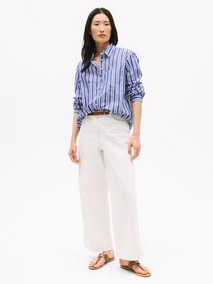 Poplin Oversized Button-Up Shirt Product Image