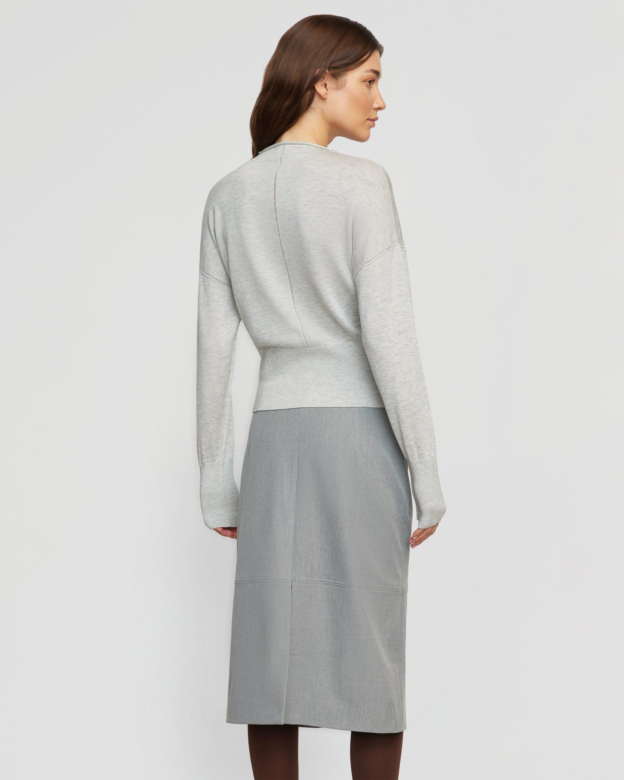 Jillian Pointelle Tencel-Wool Sweater Product Image