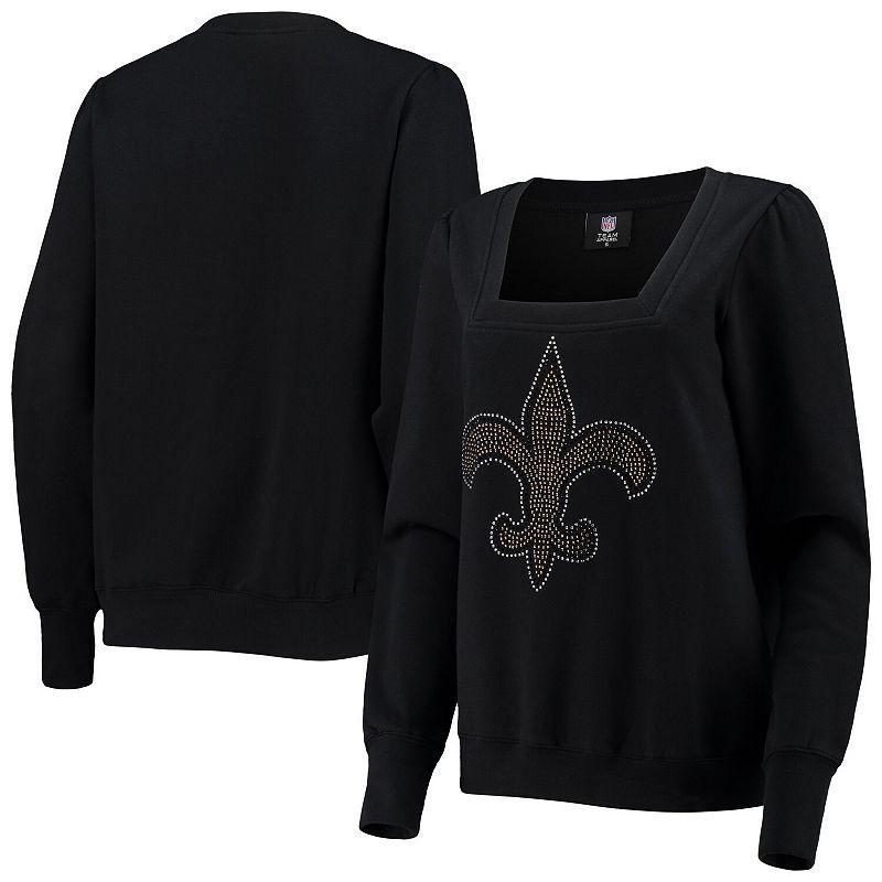 Womens Cuce New Orleans Saints Winners Square Neck Pullover Sweatshirt Product Image