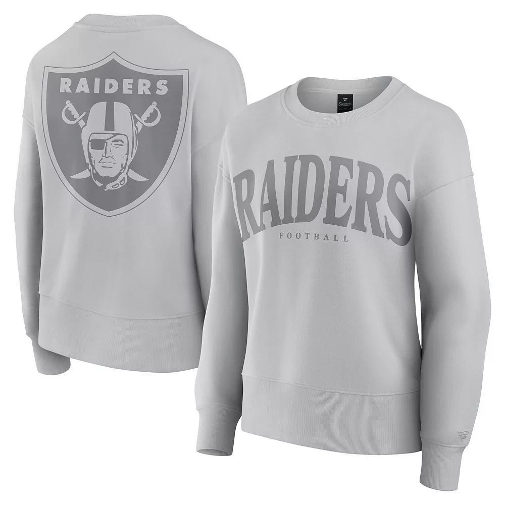 Women's Fanatics Gray Las Vegas Raiders Elements Pullover Sweatshirt,  Product Image
