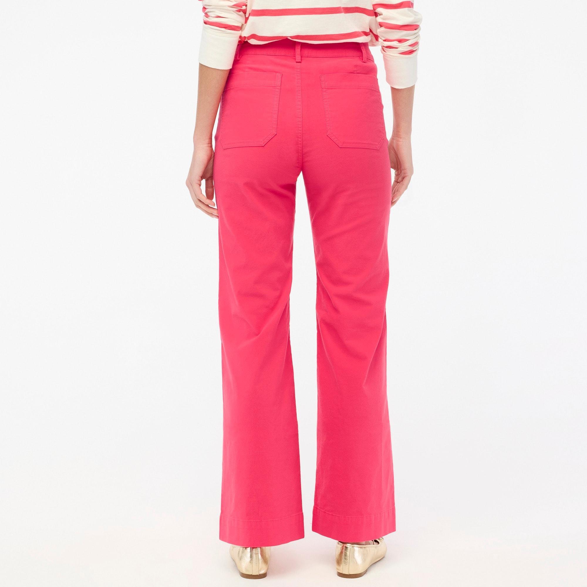 Lizzie high-rise patch-pocket wide-leg pant Product Image